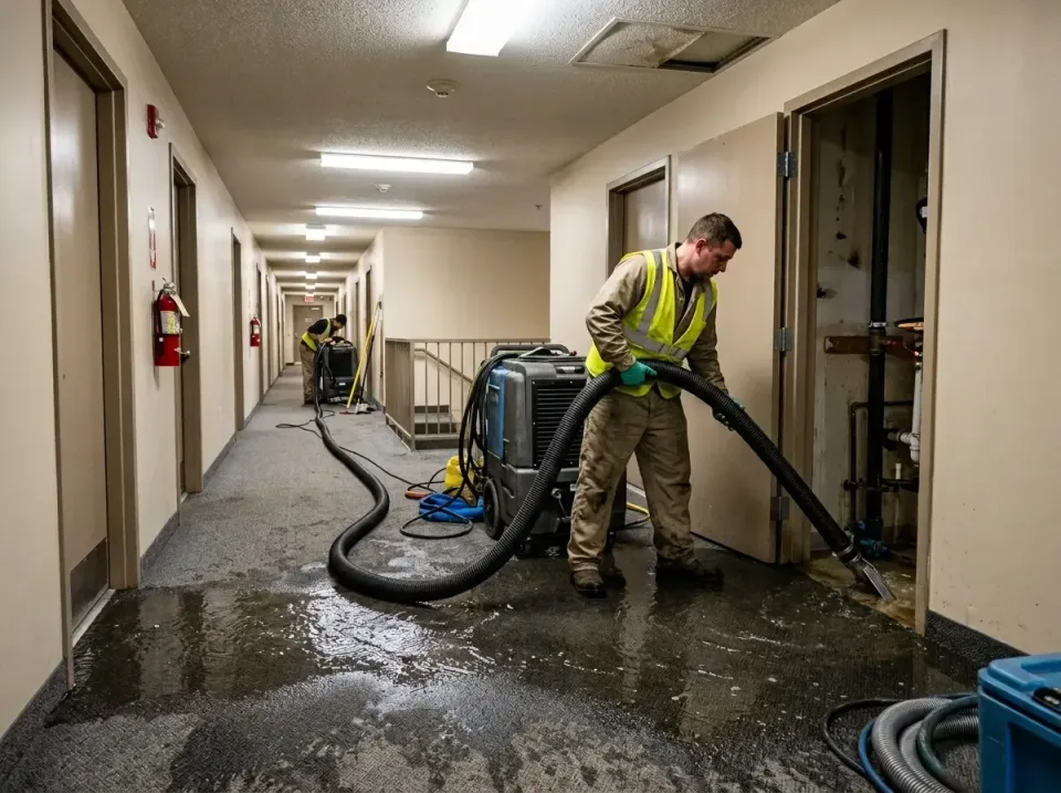 multi-unit-apartment-hallway-f-005 — frequently asked questions, Emergency Burst Pipe Water Extraction & Removal in Sugarlan…